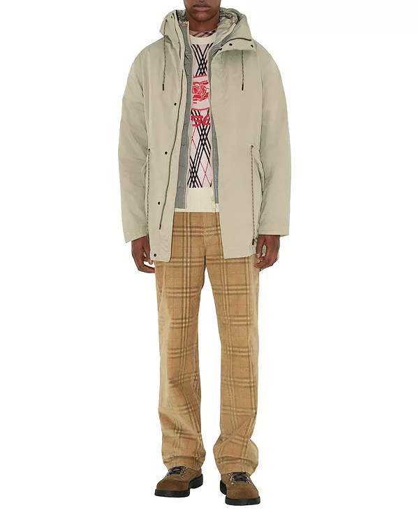 

Съемная теплая парка из нейлоновой смеси Burberry, бежевый