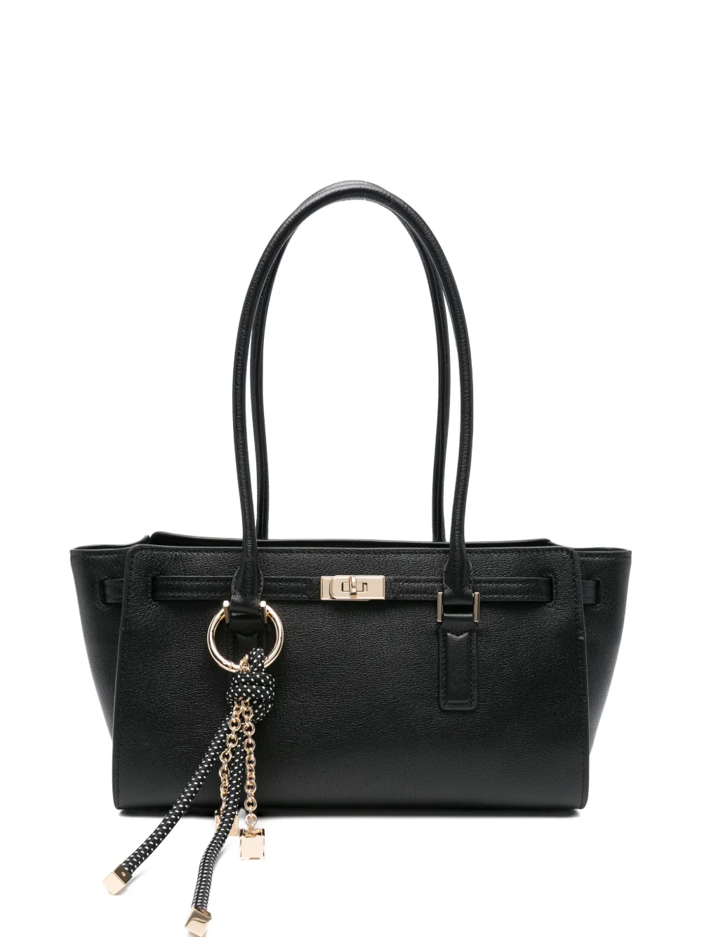 

Кожаная сумка через плечо с двумя ручками MICHAEL KORS, черный