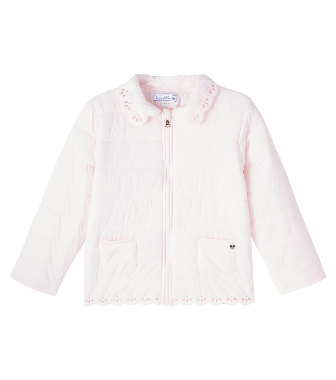

Пуховик Broderie Anglaise Tartine et Chocolat, Rose Pâle