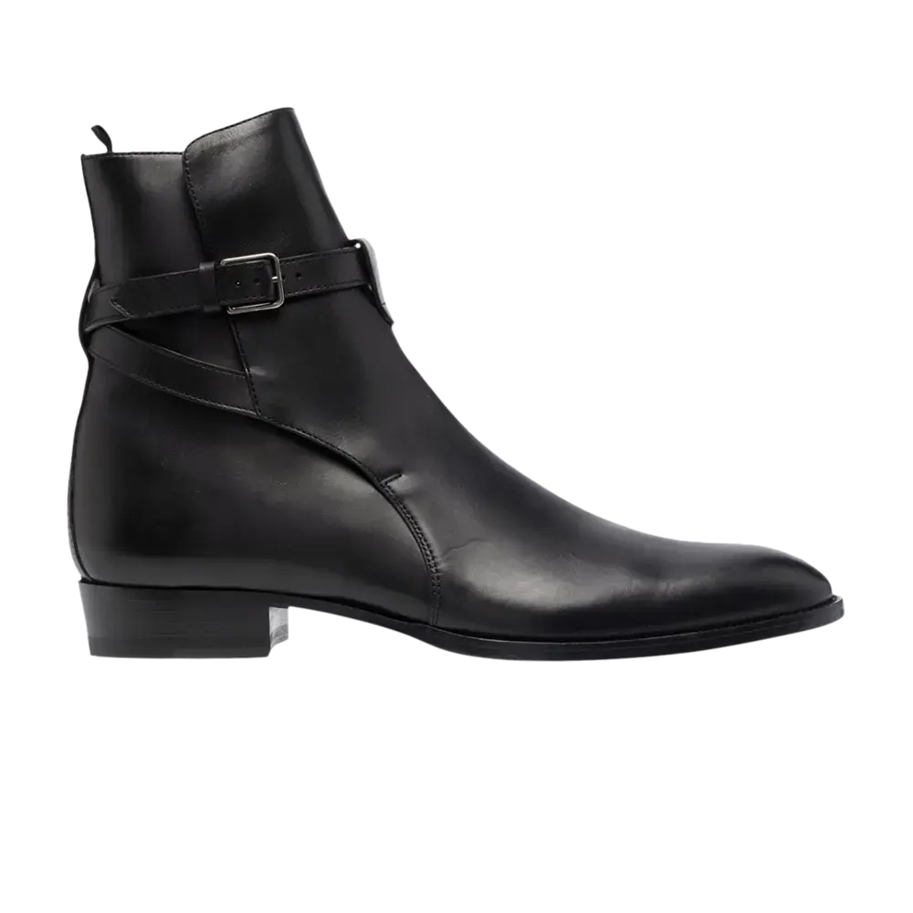 Ботинки Saint Laurent Wyatt 30 Jodhpur, черный