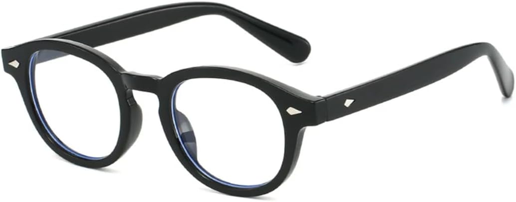 

Ретро овальные солнцезащитные очки с заклепками для мужчин, защита от УФ-излучения UV400, модный панк, трендовые прозрачные градиентные очки для женщин UATXTAU, Black Clear