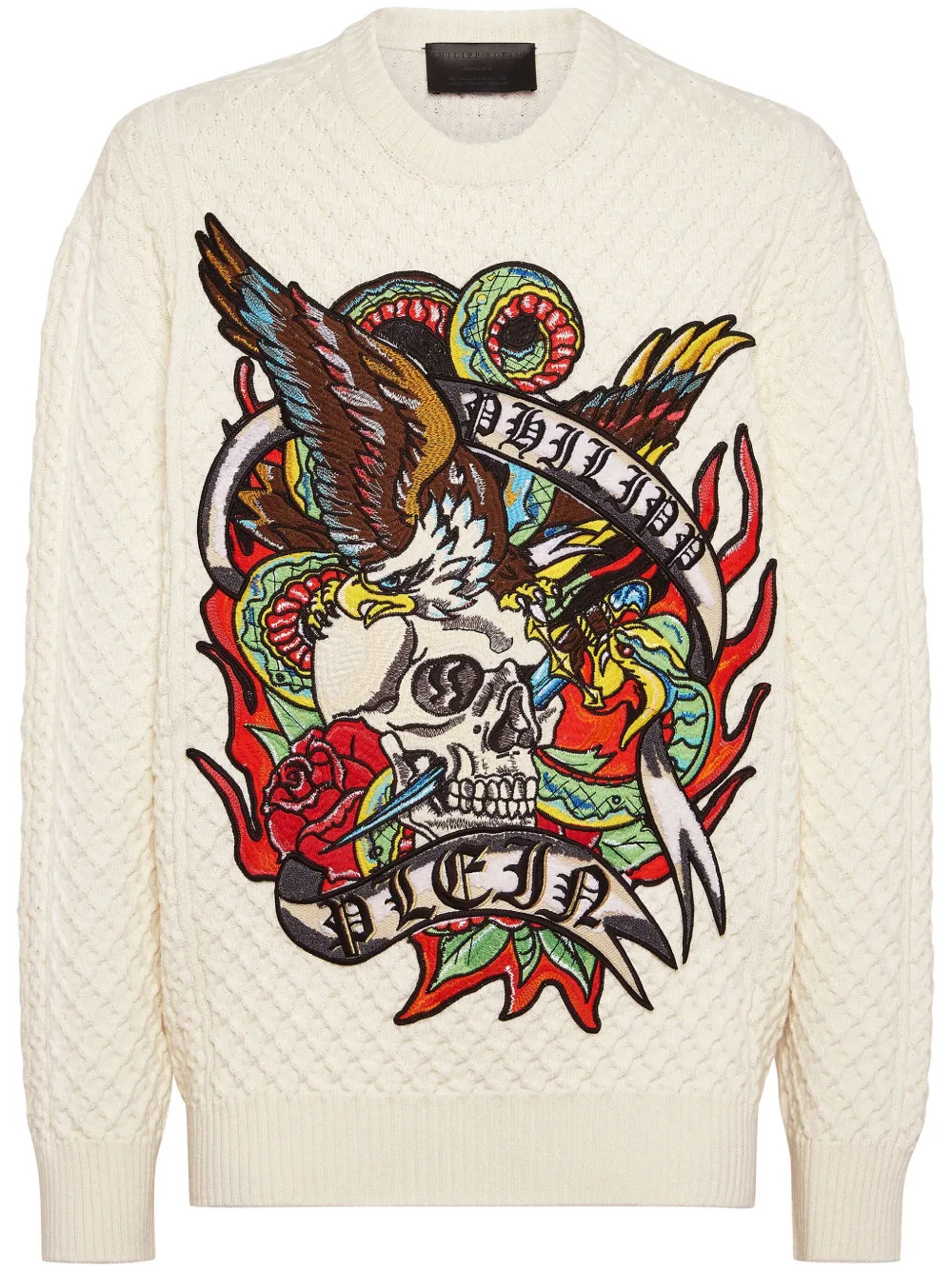 

Джемпер Tattoo с графичным принтом Philipp Plein, белый