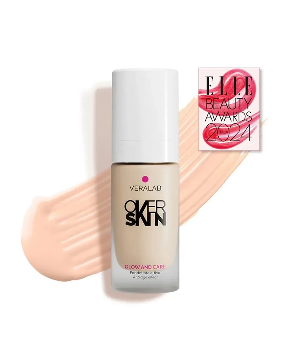 Тональная основа Glow And Care 30 мл Overskin Veralab, 0.5 Fair - Light — фото 2