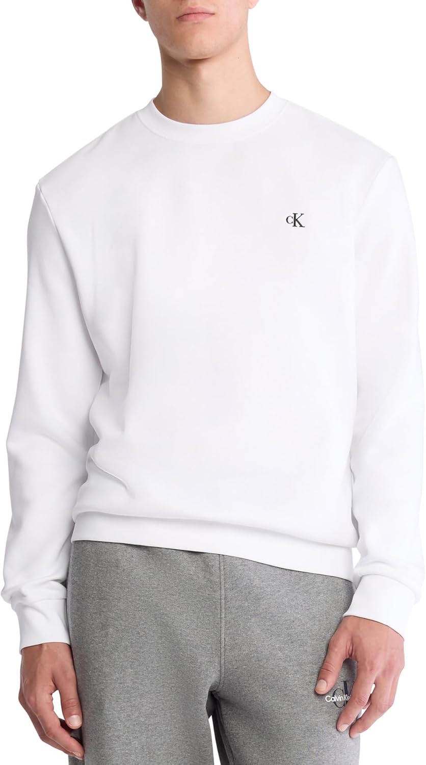 

Мужской мягкий свитер для гольфа Calvin Klein Tour с круглым вырезом, Brilliant White