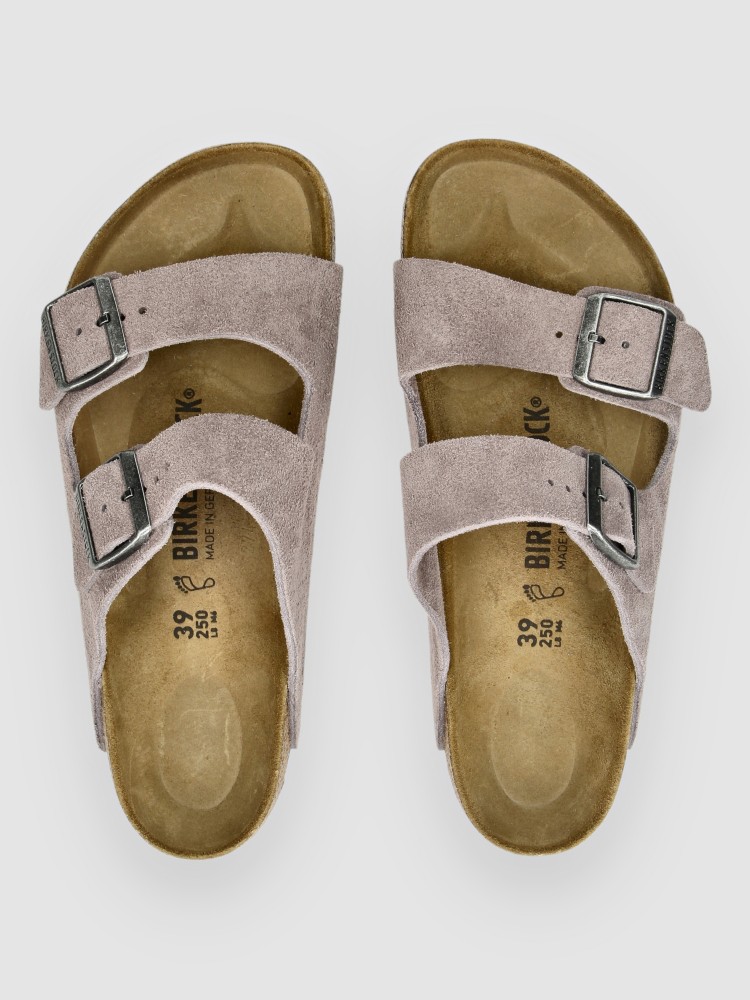 Сандалии Birkenstock Arizona Suede Leather Sandalen, faded purple — фото 4