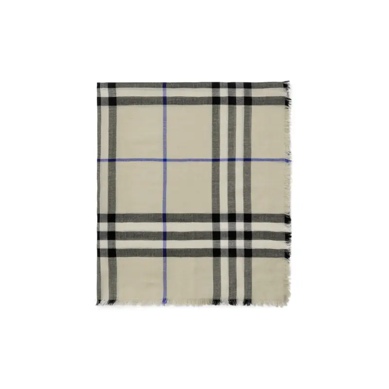 

Burberry Винтажный клетчатый шерстяной шарф, Moss Green