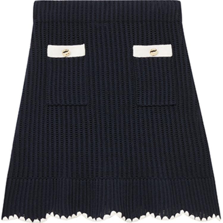 

Self-Portrait Вязаная крючком Мини-юбка Self-Portrait, Темно-синий