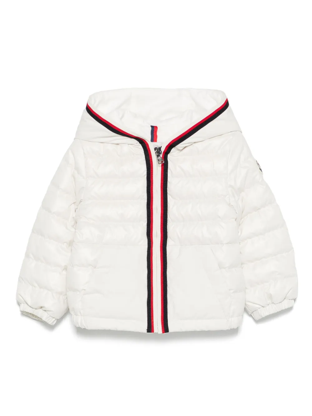 

Пуховик с капюшоном Moncler Enfant, белый