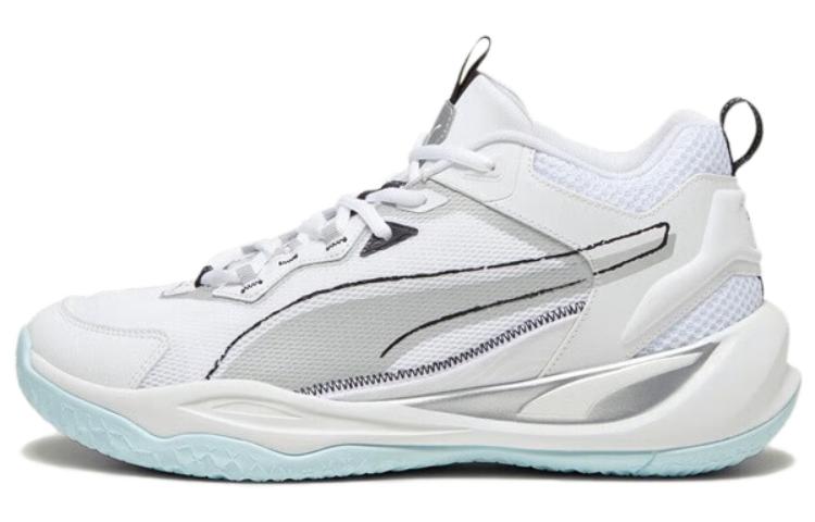 

Баскетбольные кроссовки Playmaker Basketball Shoes Unisex Low-top White/Silver/Black Puma