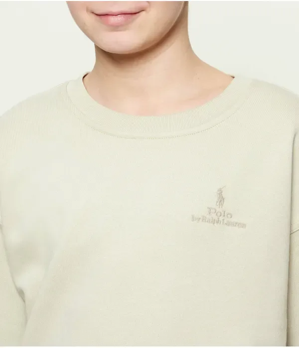 Толстовка relaxed fit Polo Ralph Lauren, бежевый — фото 4