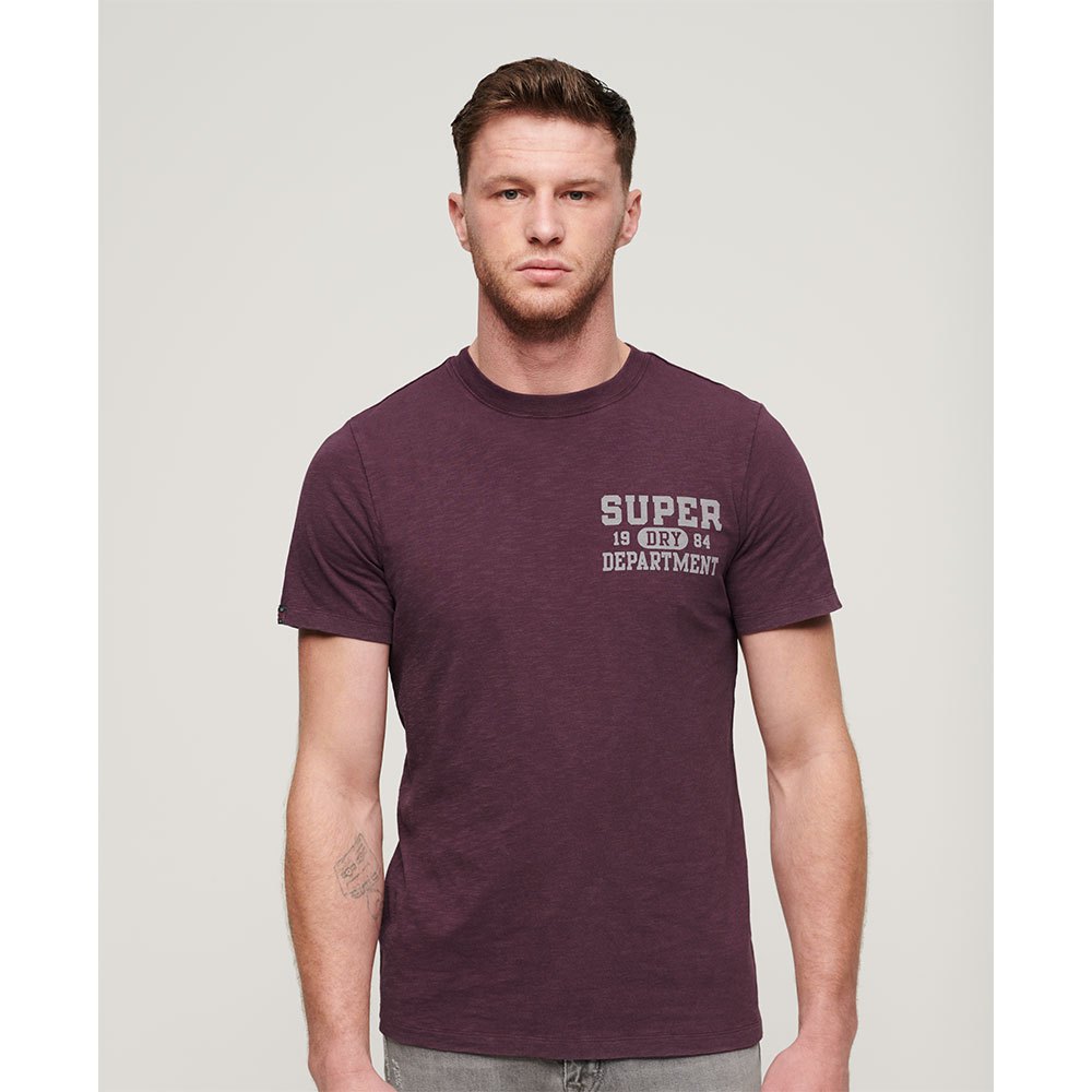 

Футболка с коротким рукавом Superdry Athletic College Graphic, фиолетовый