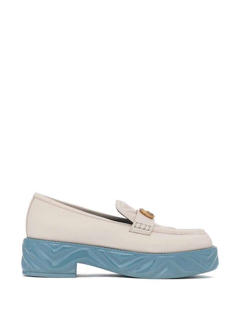 

Кожаные лоферы GG Gucci, белый