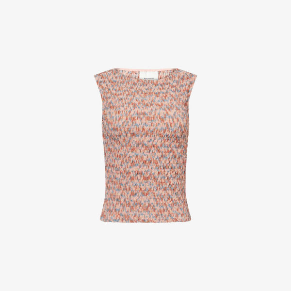 

Вязаный топ с защипами Dusk Reformation, цвет cotton candy