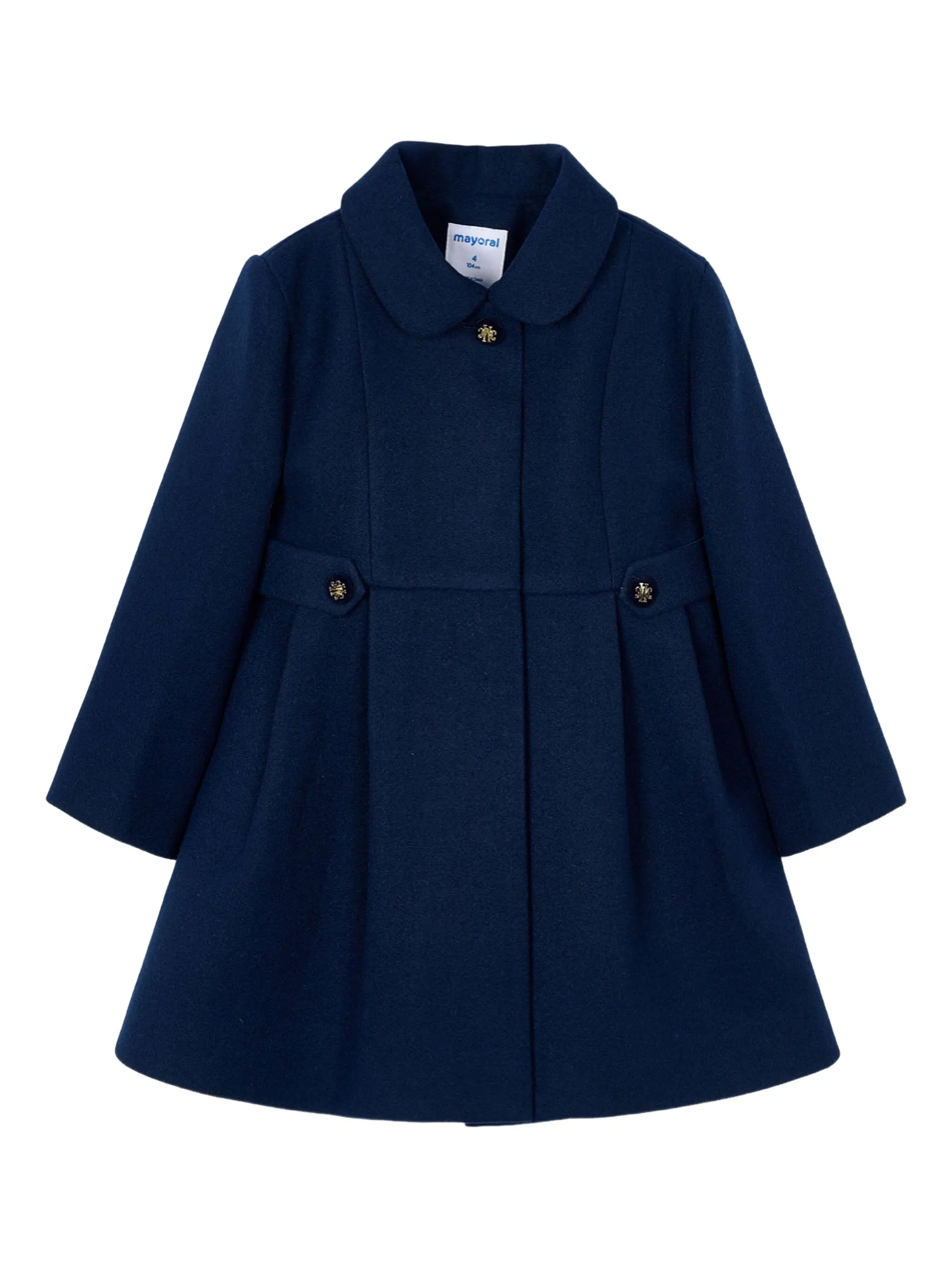 

Пальто на пуговицах Mayoral, синий