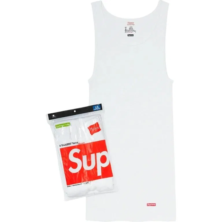 Майка HANES SS26 Unisex Supreme, 3 Pack (Black) — фото 3