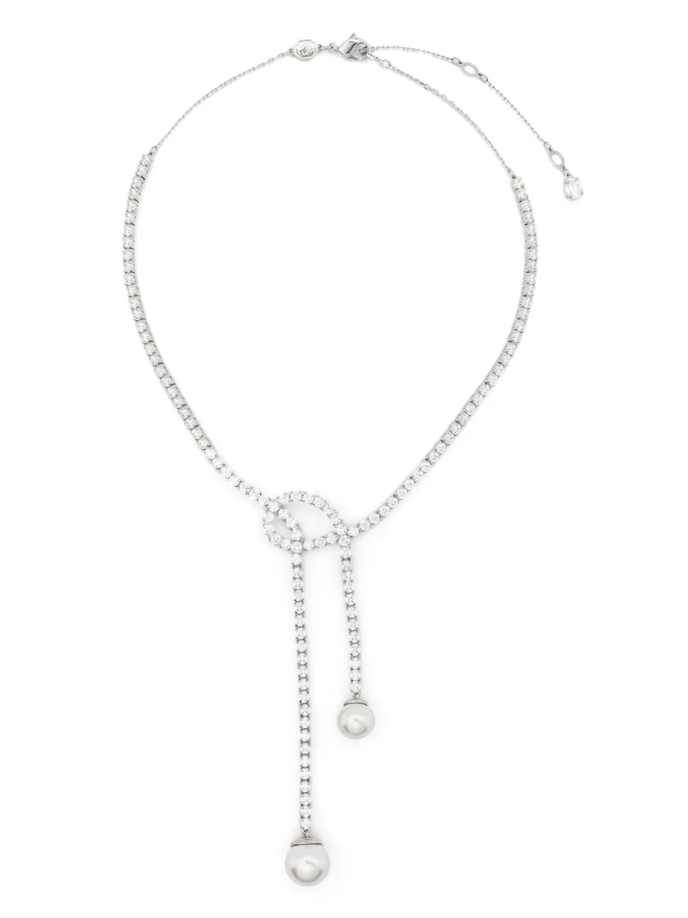 

Колье Matrix Y Swarovski, серебяный