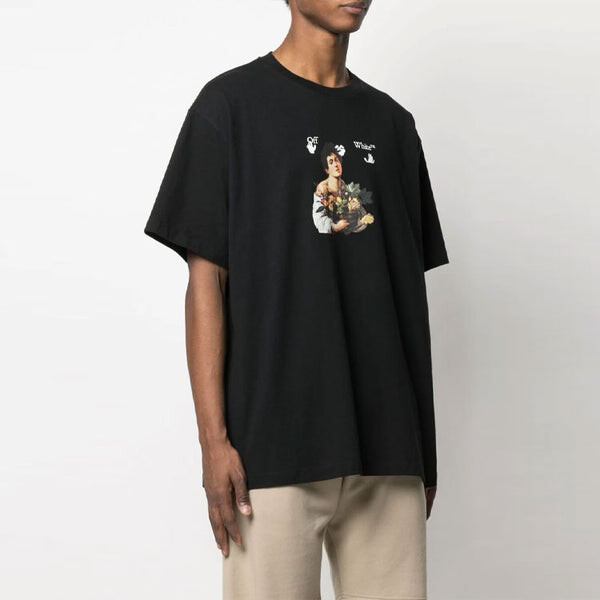 Футболка ss21 cartoon printing short sleeve loose fit black Off-White, черный — фото 4