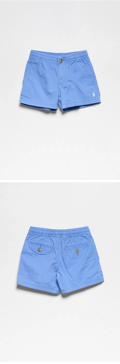 Детские твиловые шорты прямого кроя Relaxed Fit Flex Abrasion ярко-синие от Polo Ralph Lauren Children — фото 3