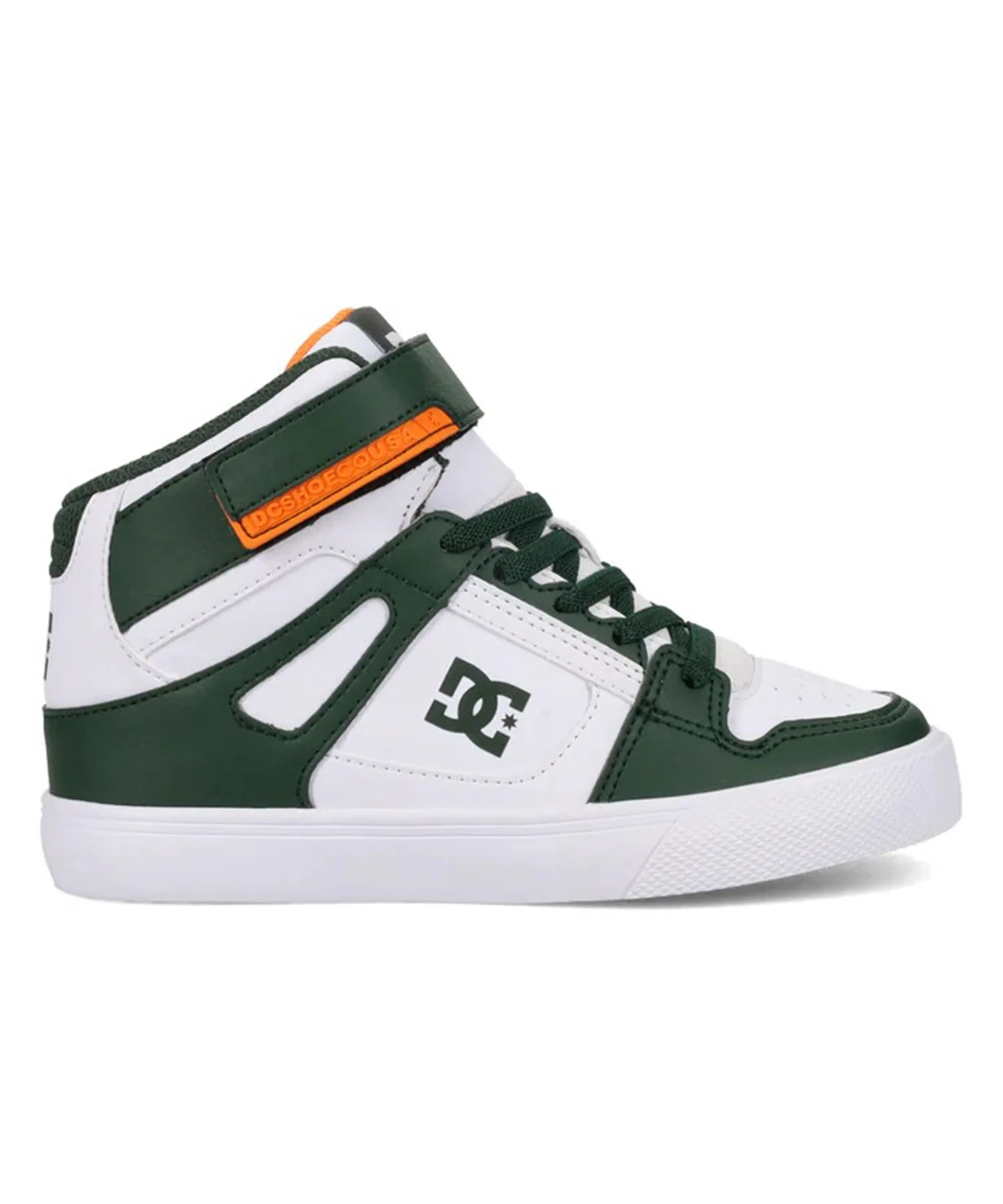 Детские кроссовки DC PURE HIGH-TOP SE EV SN DK254004 зелёные — фото 2