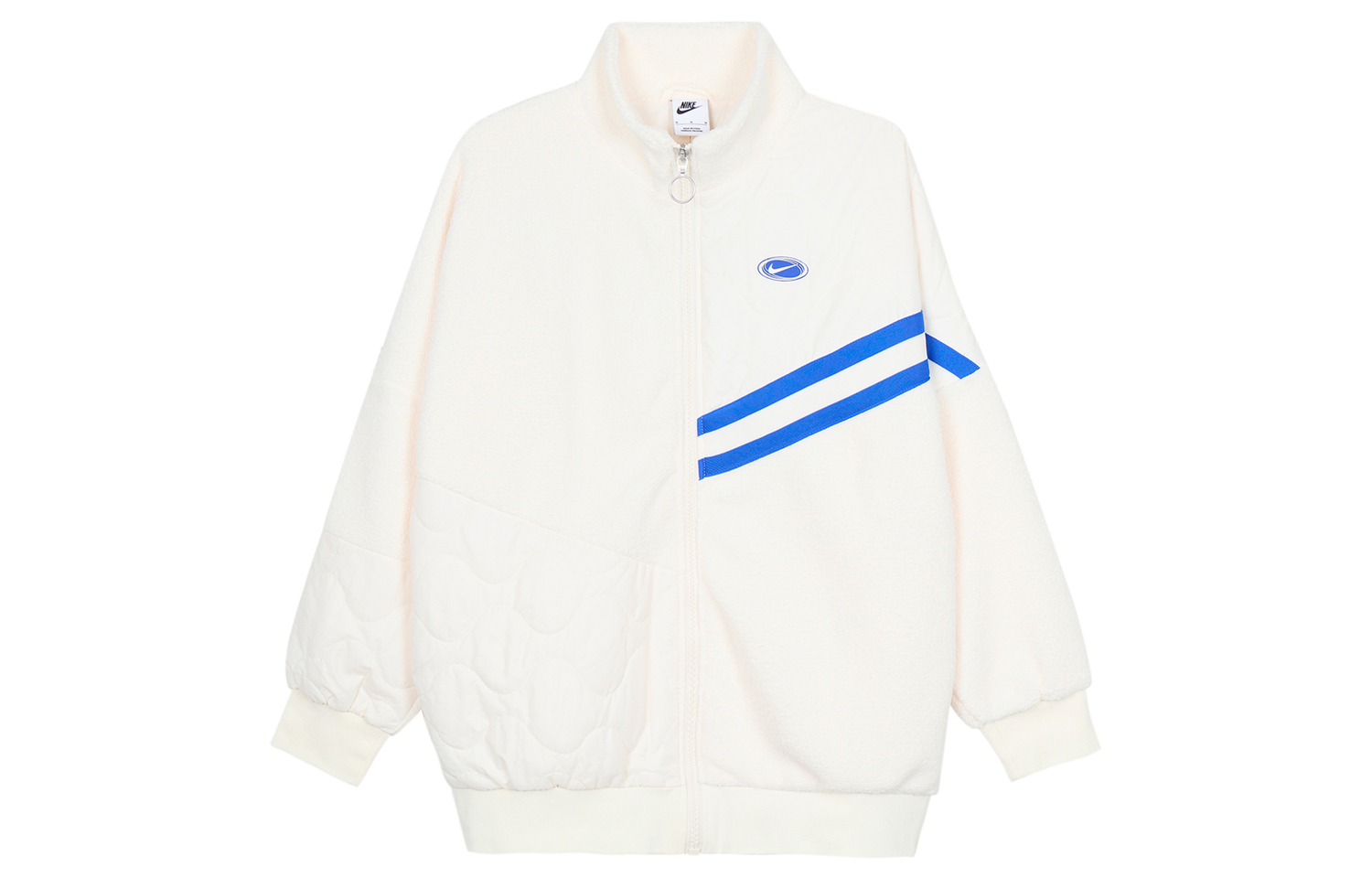 Nike Бархатная куртка женская светло-бежевая белая, Light Ivory White — фото 3