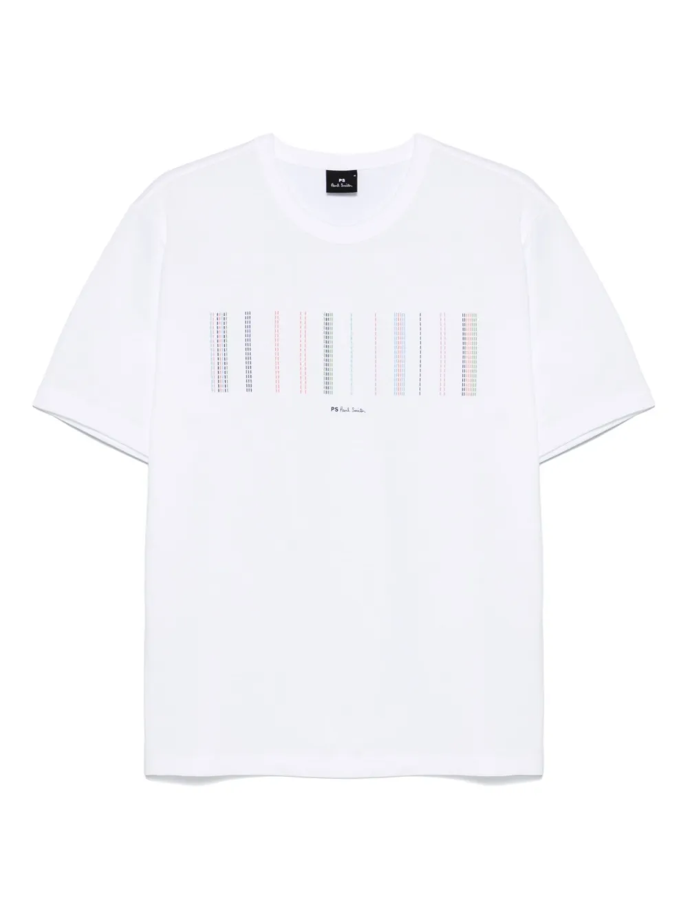 

Футболка из хлопка в полоску PS Paul Smith, белый
