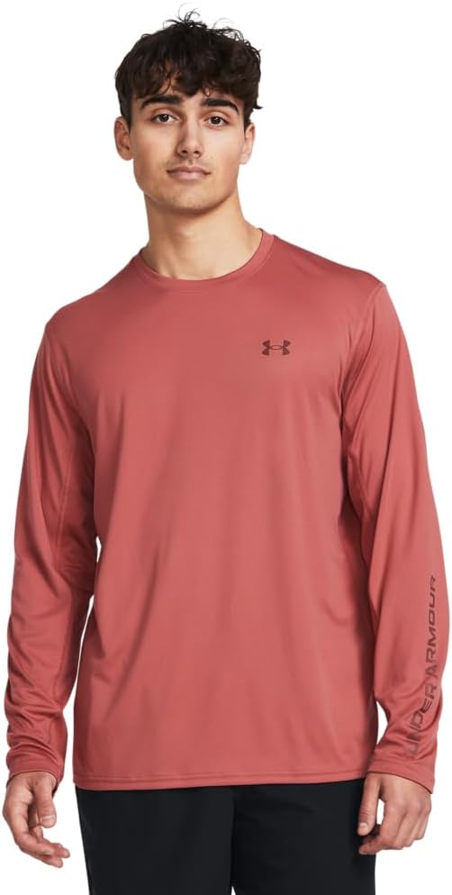 

Мужская трикотажная футболка Drift Tide Knit с длинным рукавом от Under Armour, (611) Sedona Red/Cinna Red/Cinna Red, Красный, Мужская трикотажная футболка Drift Tide Knit с длинным рукавом от Under Armour, (611) Sedona Red/Cinna Red/Cinna Red