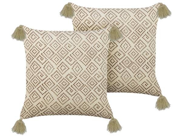 

Подушка Beliani 2 шт SANTOLINA, 45x45x45 см, бежевый