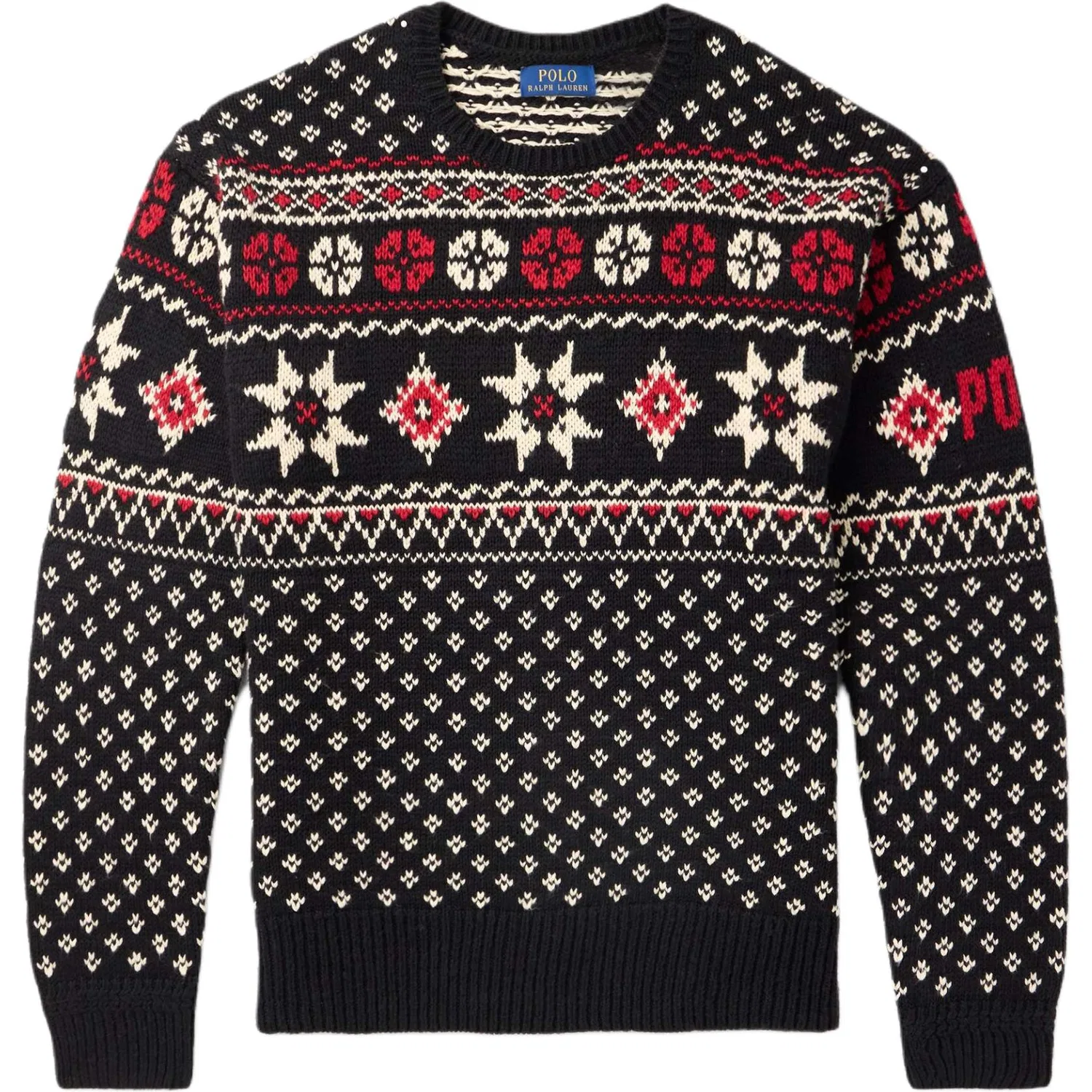 Свитер с жаккардовым узором Polo Ralph Lauren Black Multicolor