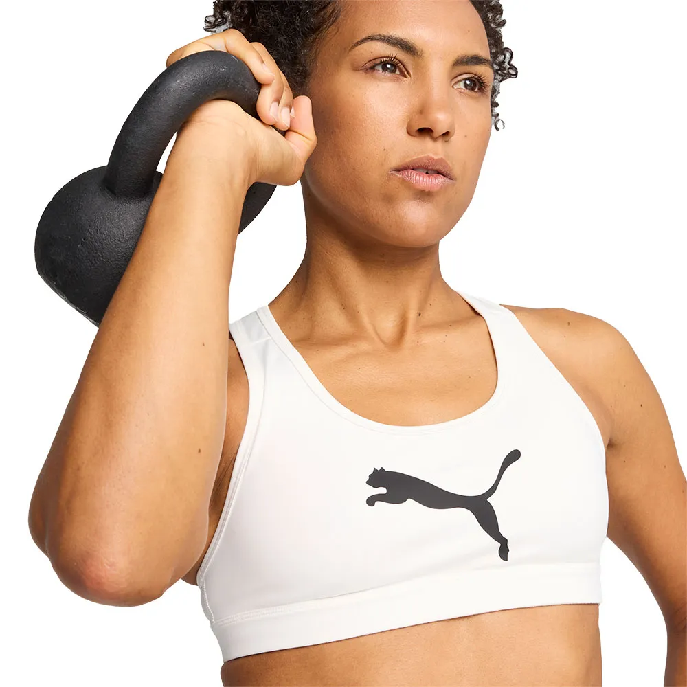 

Спортивный бюстгальтер Puma 4Keeps Medium Impact Sports Bra, белый