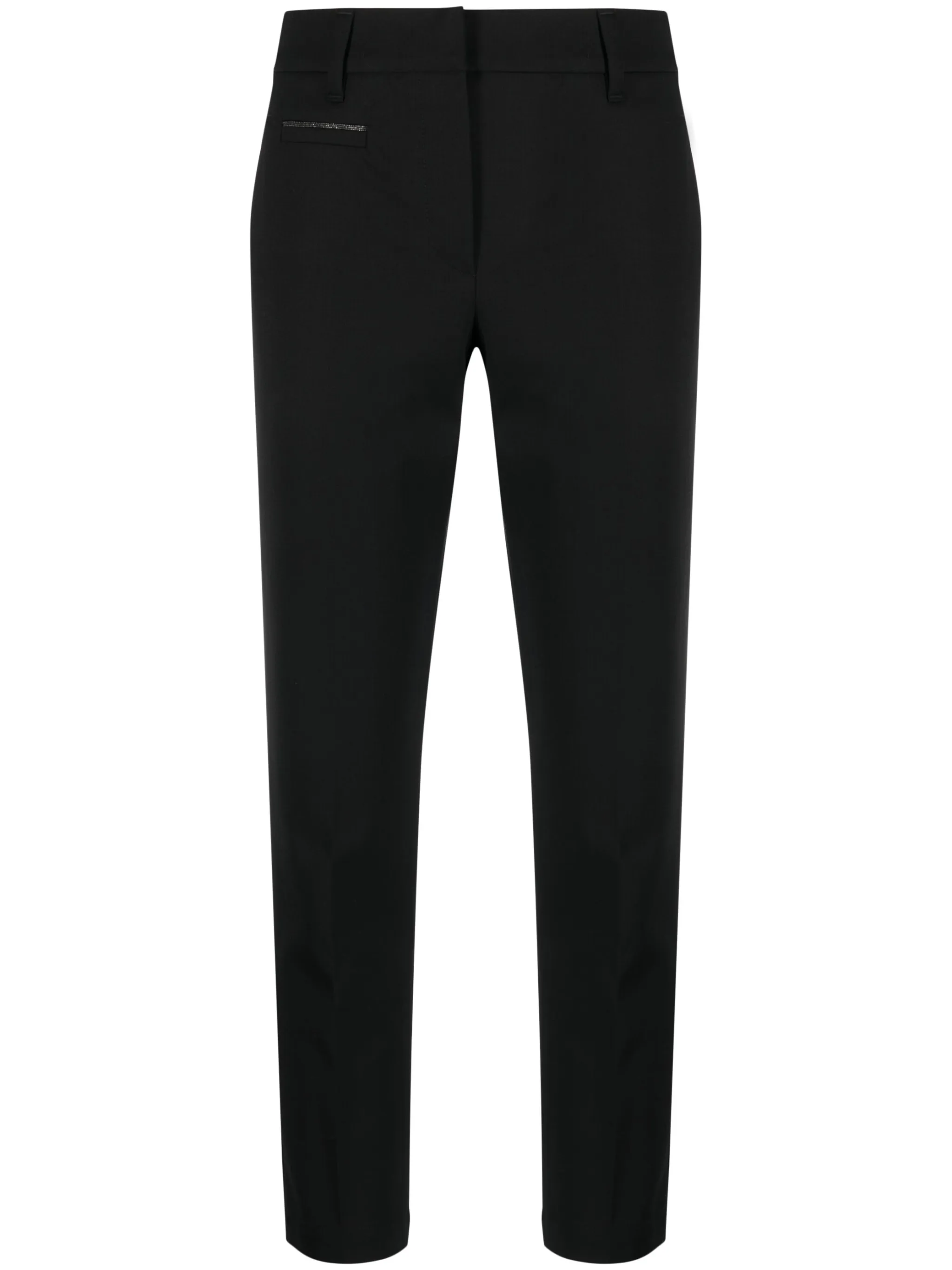 

Укороченные брюки строгого кроя Brunello Cucinelli, черный