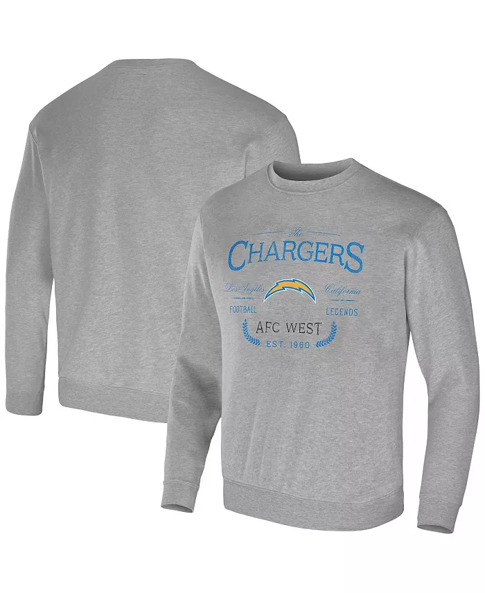 

Мужская толстовка с капюшоном NFL x Darius Rucker Collection цвета хеather gray с символикой Los Angeles Chargers Fanatics