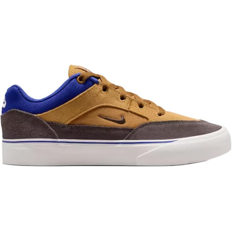 Nike SB MALOR низкие детские скейтборд кроссовки brown blue unisex — фото 2