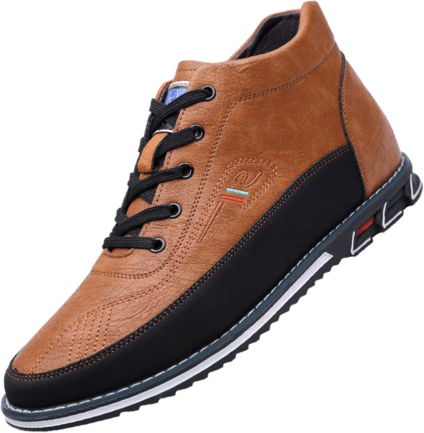 

Мужские кожаные повседневные оксфорды с ручной строчкой, регулируемой эластичной пряжкой, без шнуровки, с мягкой подошвой для вождения, работы и прогулок, размеры 6-16 Qooel, оранжевый