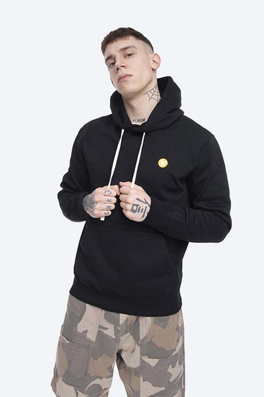 

Хлопковая толстовка Ian Double Wood Wood, черный