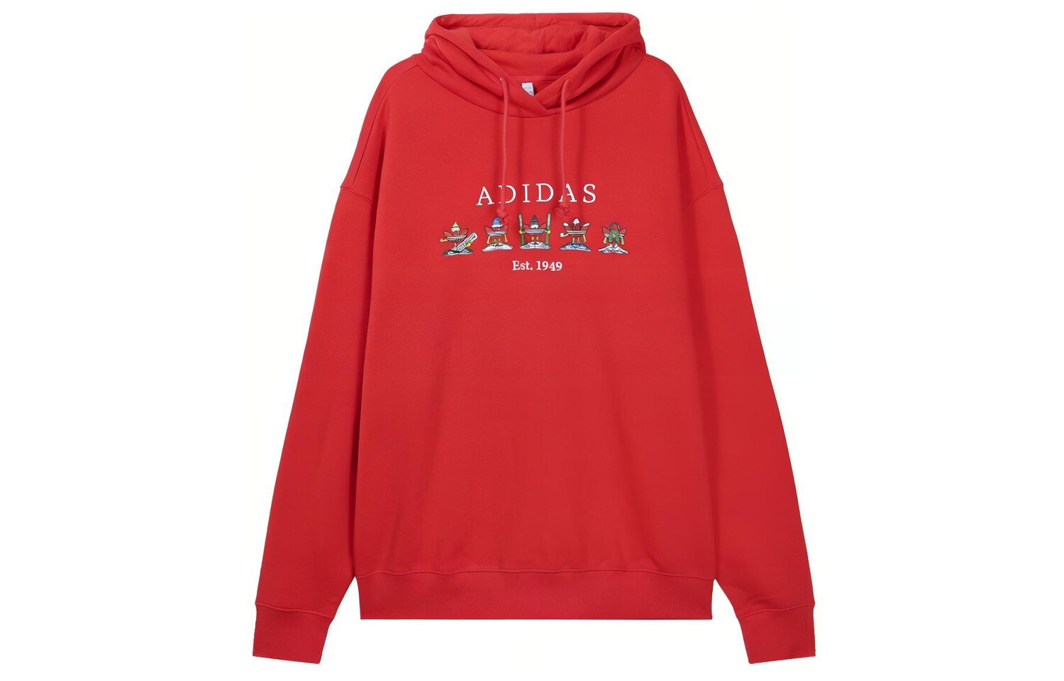 

Толстовка унисекс красная Adidas Originals, красный
