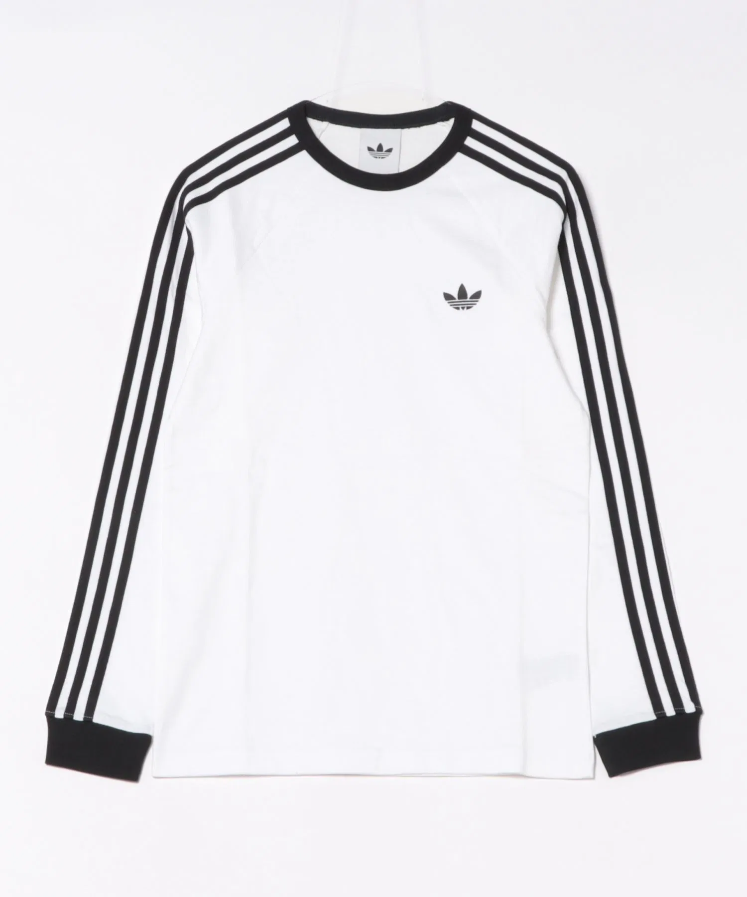 Мужская футболка adidas U 3STRIPES LS с длинным рукавом белая