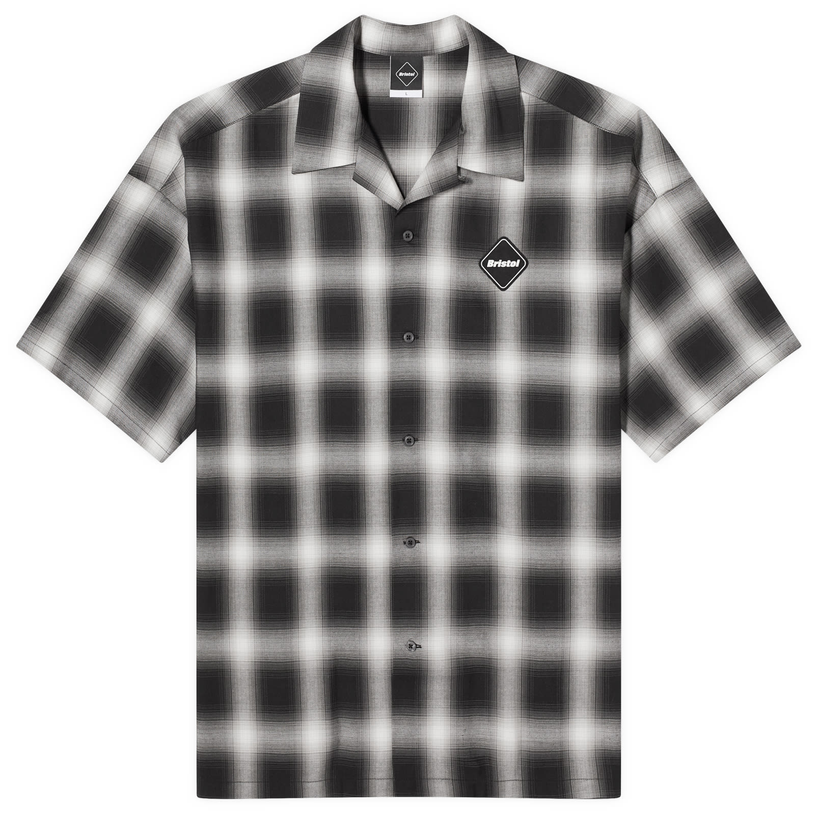 

Рубашка с коротким рукавом F.C. Real Bristol Ghost Check Vacation Shirt, черный