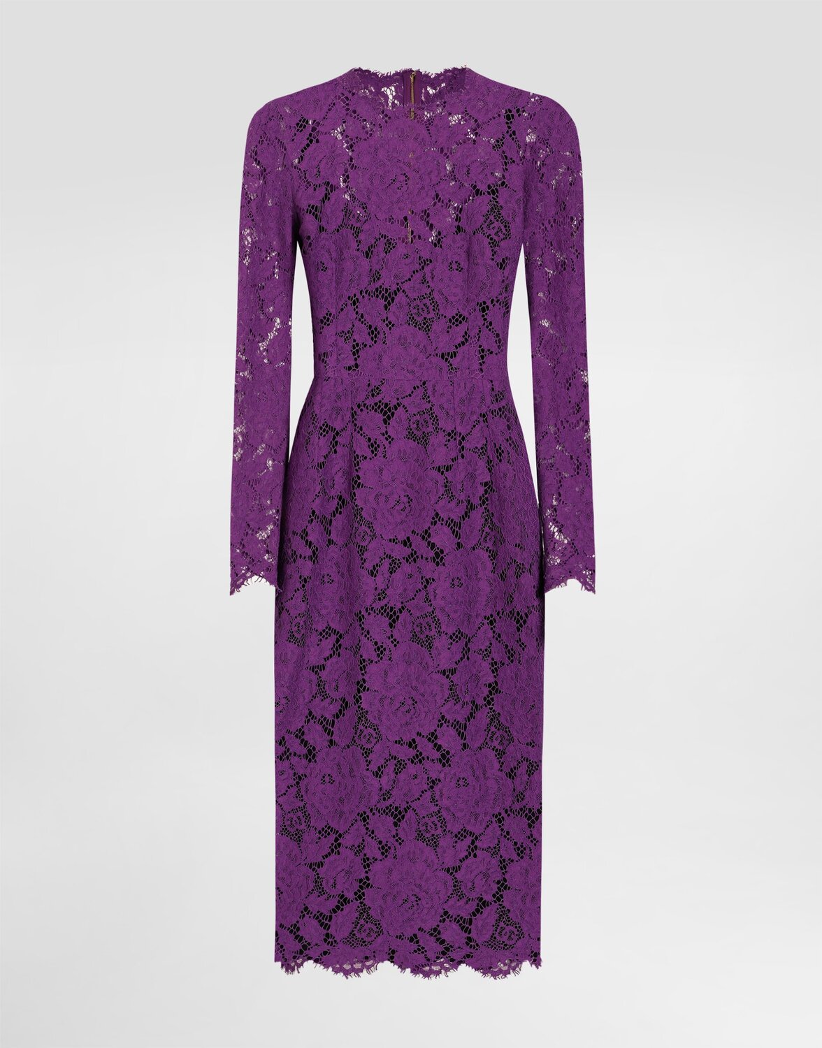 

Платье-футляр из кордоне кружева Dolce & Gabbana, фиолетовый