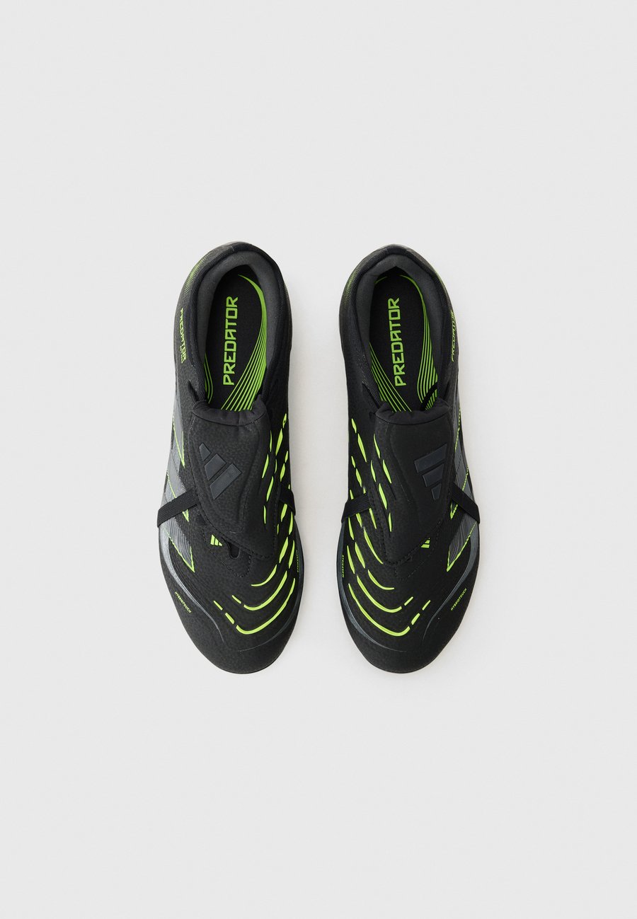 Кроссовки Adidas Performance PREDATOR PRO FOLD-OVER TONGUE FIRM GROUND FOOTBALL BOOTS, Core Black/Carbon/Lucid Lemon/Black — фото 4