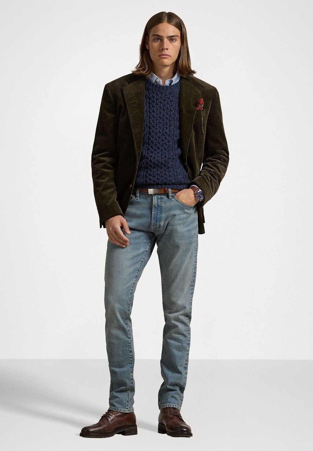 Джинсы узкого кроя SULLIVAN SLIM STRETCH JEAN Ralph Lauren, синий деним — фото 3