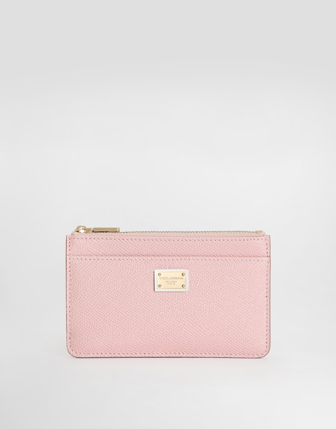 

Держатель для карт из телячьей кожи Dauphine DOLCE & GABBANA, розовый