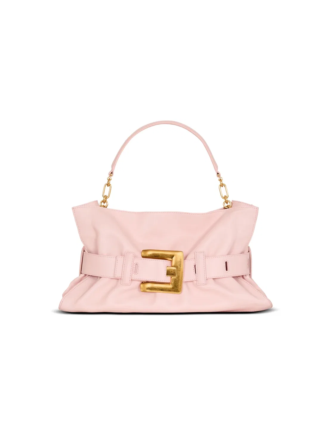 Сумка Medium Anthem из гладкой кожи BALMAIN, розовый