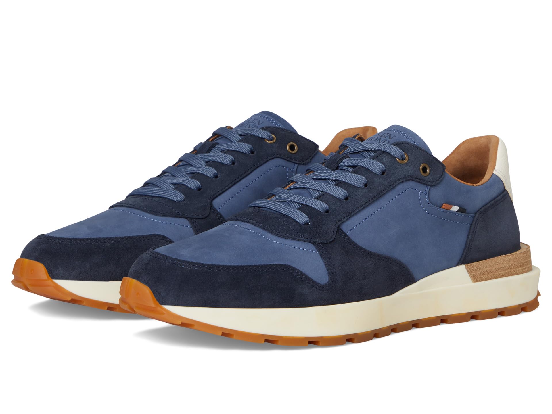 

Кроссовки Allen Edmonds Lionel Lace-up Shoes, цвет Navy Sea Leather & Suede