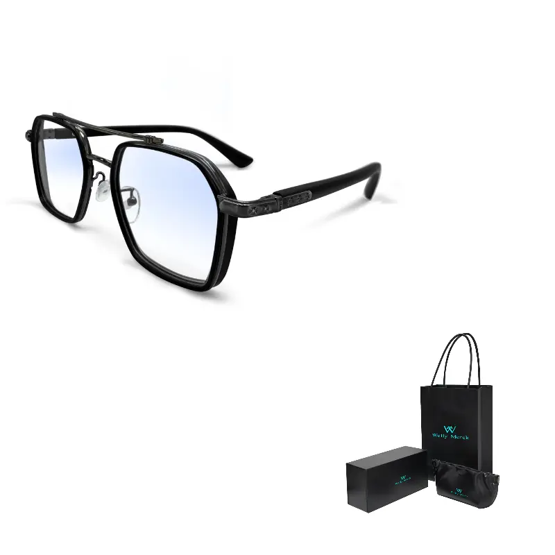 

Welly Merck Очки нестандартной формы унисекс, Black