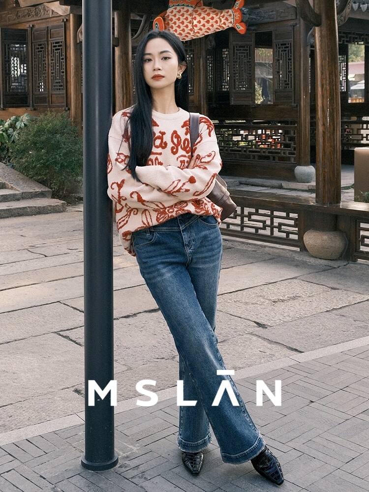 

Брюки джинсовые Mslan классические, синий