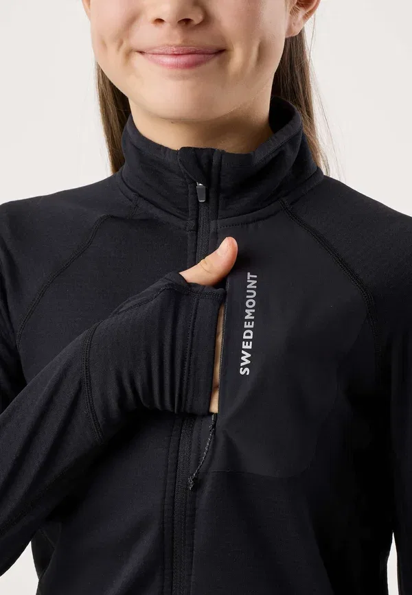 Куртка тренировочная Swedemount Ultra Light Full Zip G Jr, черный — фото 4