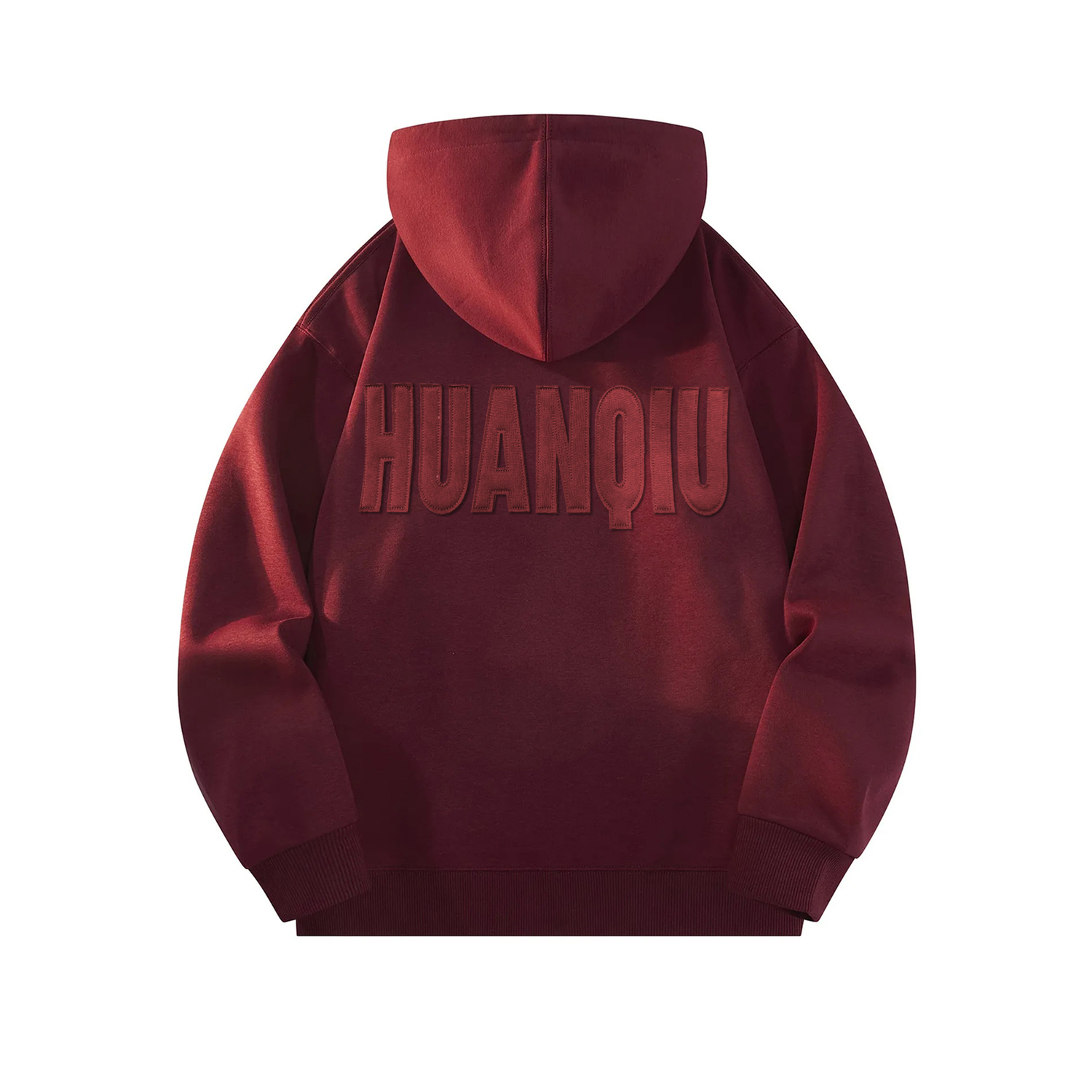 

Толстовка Unisex Hooded Moderate Heavyweight HUANQIU, burgundy (fleece-lined)