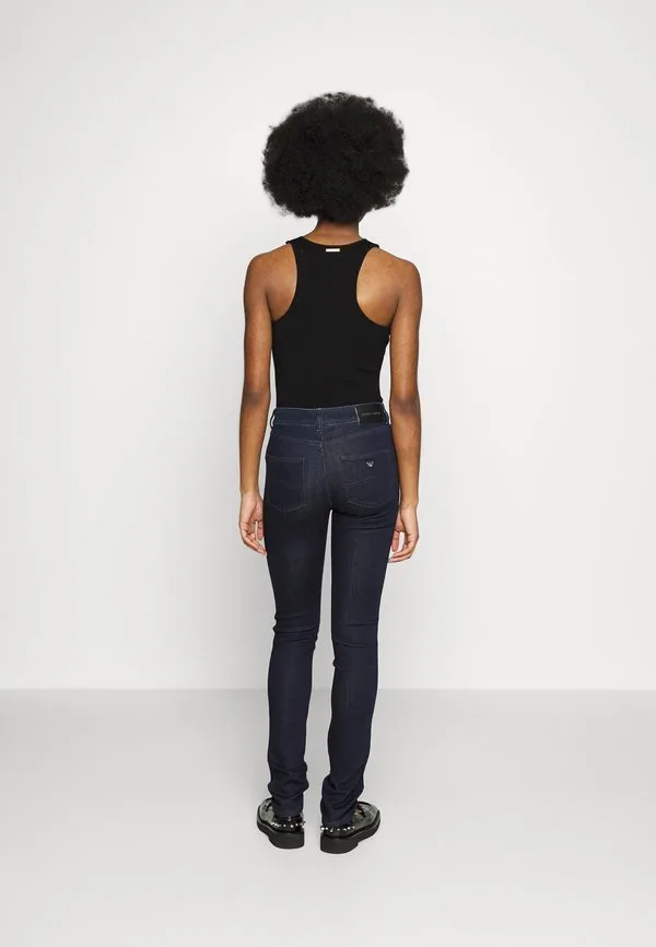 Брюки с карманами, узкие джинсы Emporio Armani, Blue Denim — фото 3
