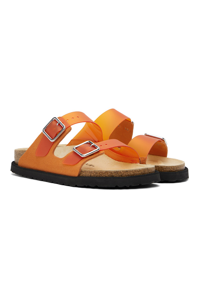 1774 Arizona PVC молочные сандалии Birkenstock, оранжевый — фото 4