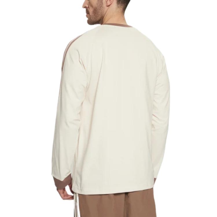 Футболка Adidas Adicolor Classics 3 Stripes с длинными рукавами Adidas Originals, бежевый — фото 3